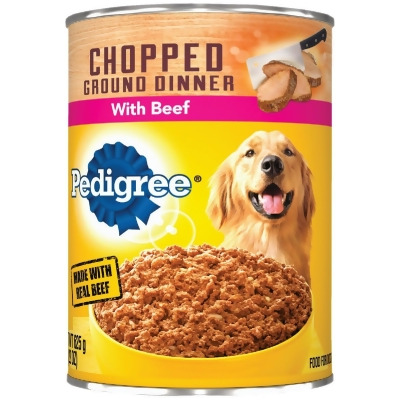 Pedigree Meaty Ground Dinner with Chopped Beef Wet Dog Food, 22 Oz. 798963 