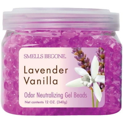 Smells Begone 12 Oz. Gel Beads Lavender Vanilla Odor Neutralizer 52612 