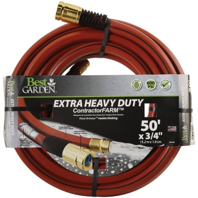 Best Garden 3/4 In. Dia. x 50 Ft. L. Drinking Water Safe Contractor Hose 