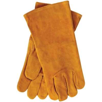 Home Impressions Men's 1 Size Fits All Leather Hearth Glove MST69L-R 