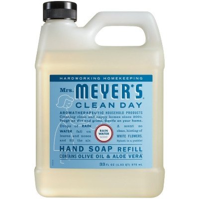 Mrs. Meyer's Clean Day 33 Oz. Rainwater Liquid Hand Soap Refill 11216 