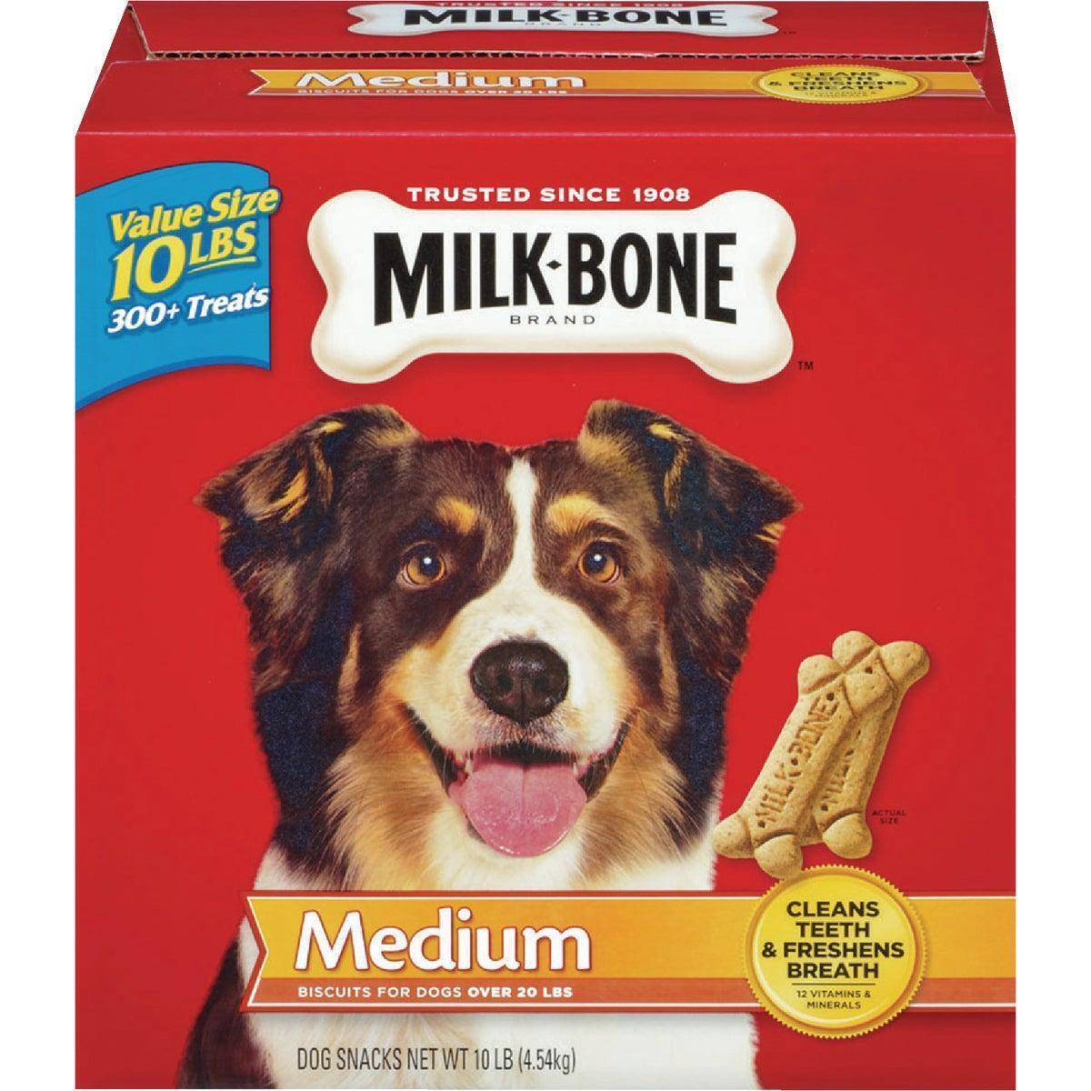 Milk Bone Medium Dog Original Flavor Crunchy Dog Treat, 10 Lb. 799015