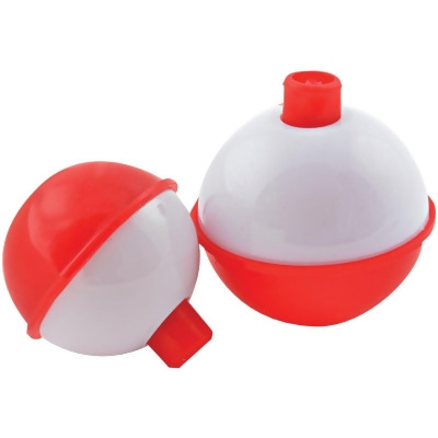 SouthBend 1 In. Red & White Push-Button Fishing Bobber Float (3-Pack) F4 