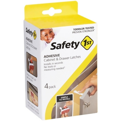 Safety 1st Adhesive Cabinet & Drawer Lock & Latch (4-Pack) HS310 