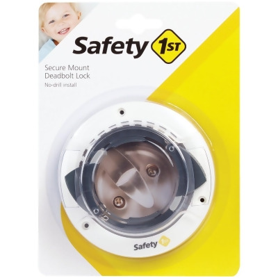 Safety 1st White Plastic Secure Mount Deadbolt Lock HS162 