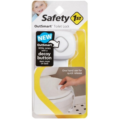 Safety 1st OutSmart White Plastic Toilet Lock HS288 