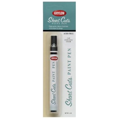 Krylon Short Cuts 1/3 Fl Oz Black Gloss Paint Pen SCP-914 