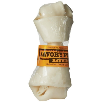Savory Prime Knotted 5 In. Beef Rawhide Bone 907 