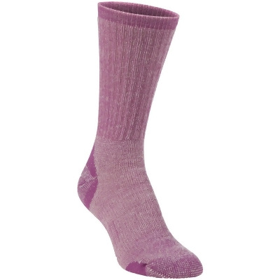 Hiwassee Trading Company Women's Medium Lavender Medium Weight Hiking Crew Sock 