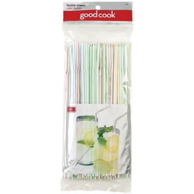 Goodcook 9 In. Plastic Flex Straw (50-Count) 24992 