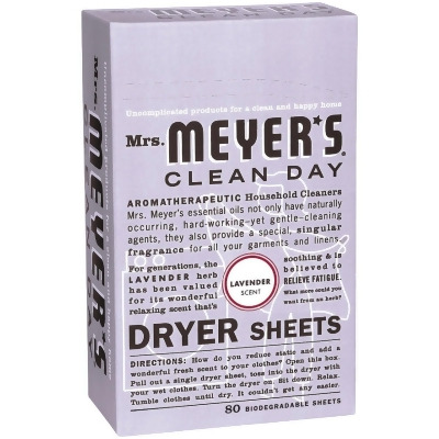 Mrs. Meyer's Clean Day Lavender Dryer Sheet (80 Count) 14148 