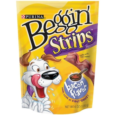 Purina Beggin' Strips Bacon Flavor Chewy Dog Treat, 6 Oz. 381112 