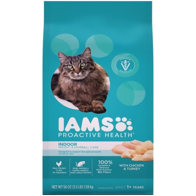 Iams 3.5# Wht&hrbll Cat Food 109059 