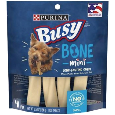Purina Busy Bone Toy Dog Meat Flavor Dental Dog Treat (4-Pack) 381053 