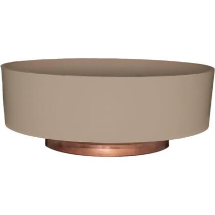 HC Companies Capri 8 In. x 8 In. x 3 In. Resin Artisan Taupe Flower Bowl 