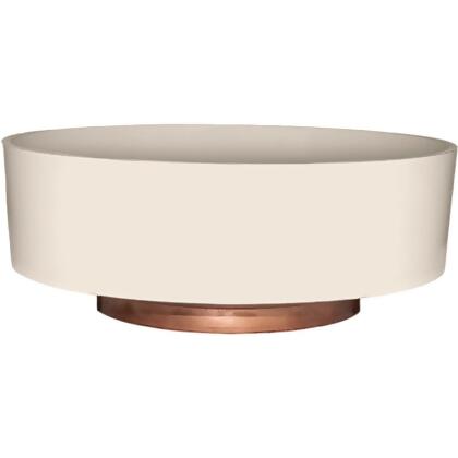 HC Companies Capri 8 In. x 8 In. x 3 In. Resin Vanilla Bisque Flower Bowl 