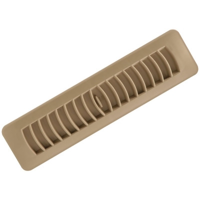 Imperial 2-1/4 In. x 12 In. Taupe Plastic Louvered Floor Register RG1453 