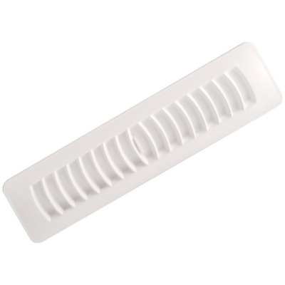 Imperial 2-1/4 In. x 12 In. White Plastic Louvered Floor Register RG1449 