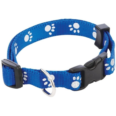 Westminster Pet Ruffin' it Reflective 8 In. to 12 In. Nylon Paw Print Dog Collar Pack of 3 
