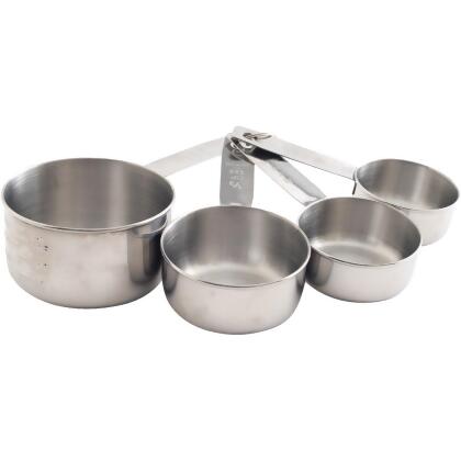 Norpro Stainless Steel Measuring Cups, 4 Piece Set 3052