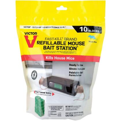 D-Con Refillable Mouse Bait Station - 6 count