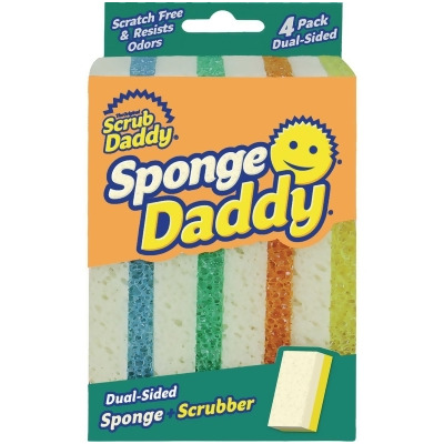 Sponge Daddy 4.5 In. x 2.7 In. Dual Sided Scrub Sponge (4-Count) SPMVP Pack of 5 