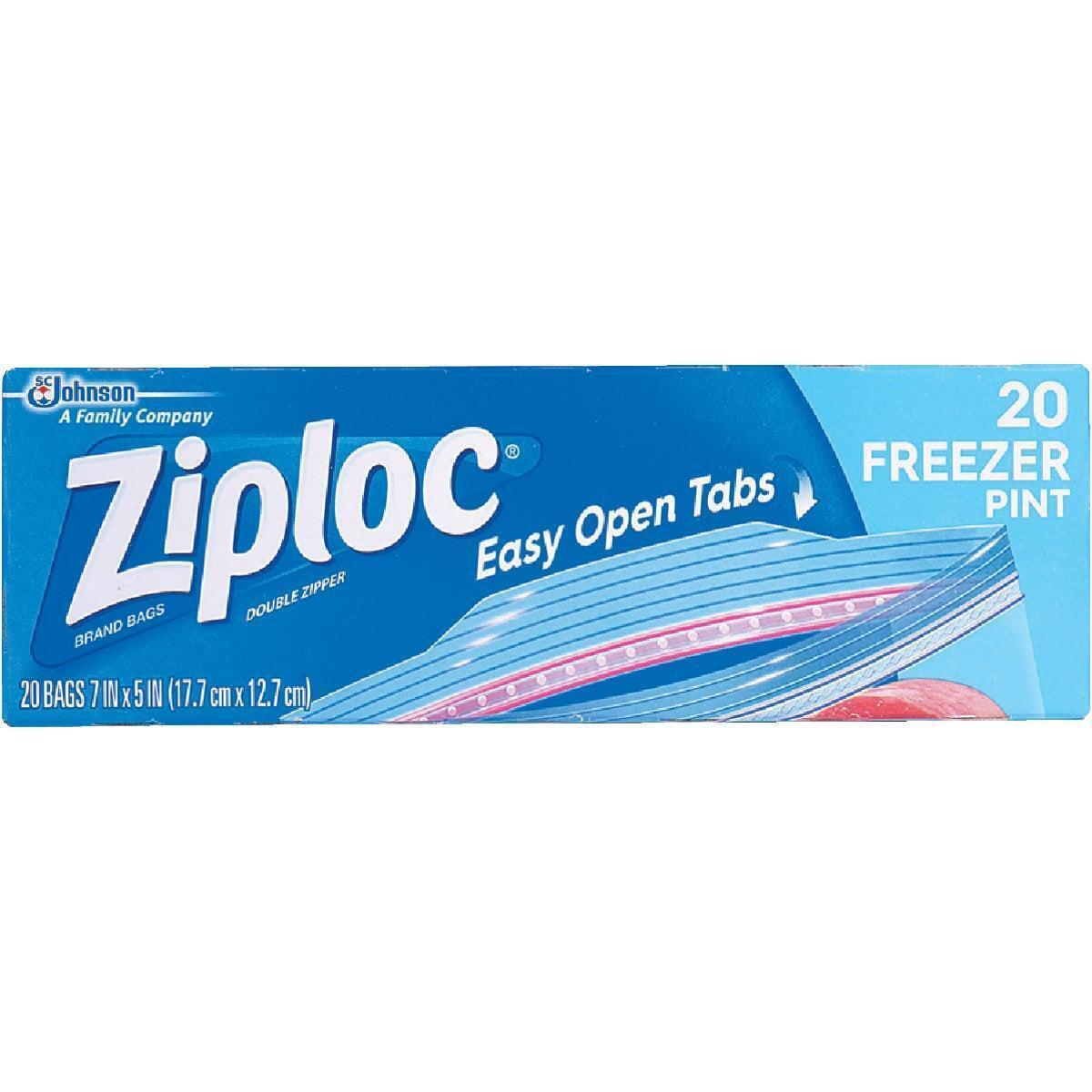  Ziploc Freezer Bag, Pint, 20-Count (Pack of 12) : Health &  Household