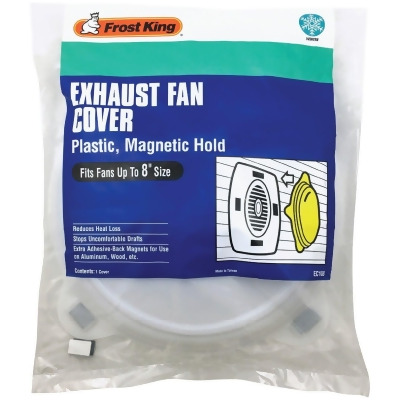 Frost King 10-1/4 In. Dia. White Plastic Exhaust Fan Cover EC108 