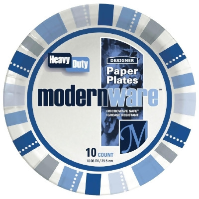 AJM 10 In. ModernWare Paper Plate (10-Count) DP10MW032010AGI 