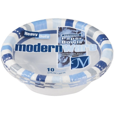 AJM ModernWare 12 Oz. Paper Bowl (10-Count) DB12MW032010AGI 