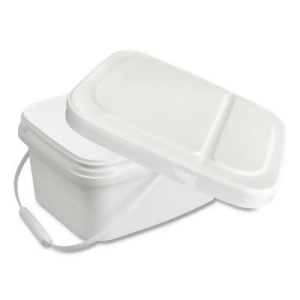Diversey Polypropylene Dry Wipe Charging Bucket, White, 12/Box (D1229387) | Quill