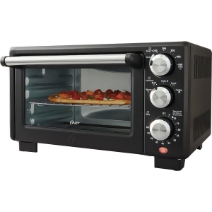 Oster - Oster® Convection 4-Slice Toaster Oven, Matte Black, Convection Oven and Countertop Oven - Black