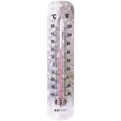 EZ Read 12 In. Galvanized Metal Thermometer 840-0090 Pack of 6 