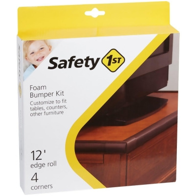 Safety 1st Adhesive Foam Brown Edge Roll and Corners Bumper Kit HS251 Pack of 3 