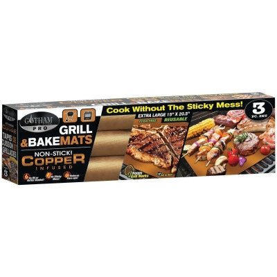 Gotham Steel Pro Copper Infused Grill & Bake Mat (3-Pack) 2282 Pack of 6 