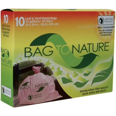 Bag to Nature 10ct 33g Leaf & Yard Bag BTN3339R Pack of 12 