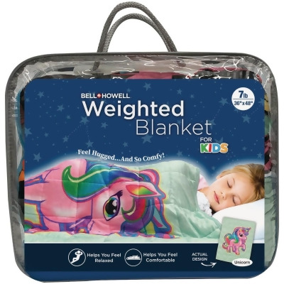 Bell+Howell Kids 7 Lb. Weighted Blanket- Unicorn 2822 Pack of 2 