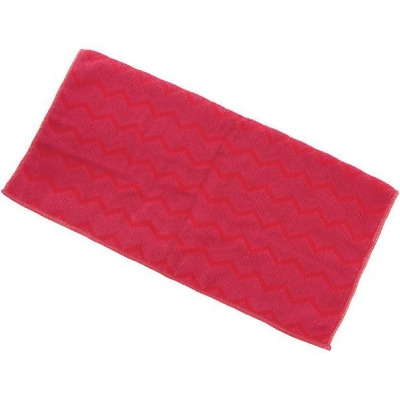 Trust® U-Rag Microfiber Cloth, General Purpose, Red, 12/Pkg 