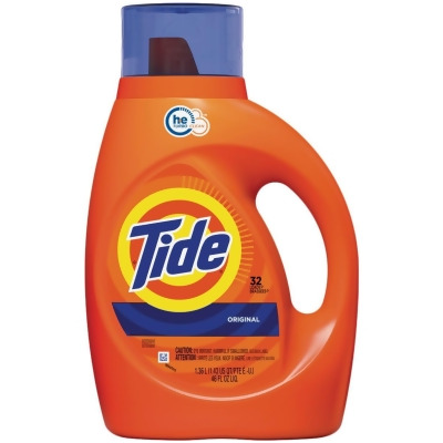 Tide 46 Oz. 32 Load HE Liquid Laundry Detergent 3700040212 Pack of 6 