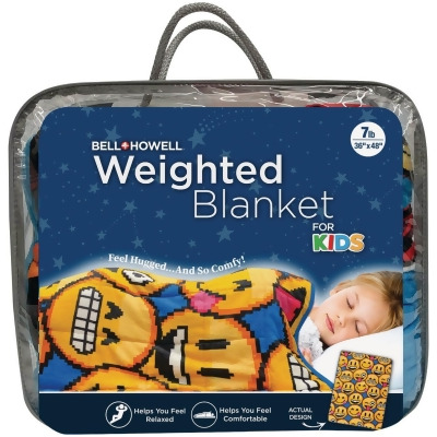 Bell+Howell Kids 7 Lb. Weighted Blanket- Emoji 2994 Pack of 2 