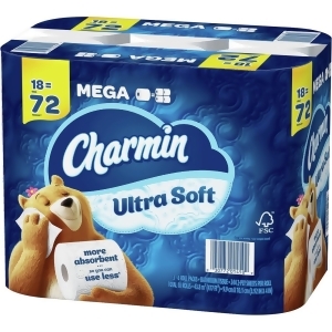 Charmin Ultra Soft Toilet Paper - 18 Mega Rolls