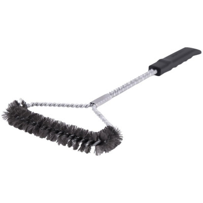 Broil King 18.9 In. Stainless Steel Bristles Tri-HeadGrill Cleaning Brush 65641 Pack of 6 
