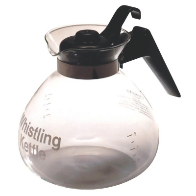 Medelco 3 Qt. Glass Stovetop Whistling Tea Kettle WK112-BL-4 Pack of 4 