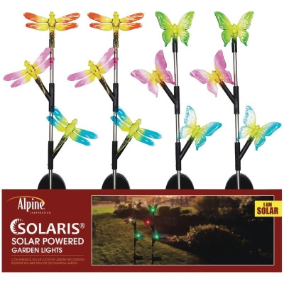 Alpine Plastic Triple Insect 32 In. H. Solar LED Stake Light Pack of 16 