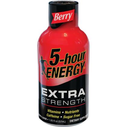 5-hour ENERGY Shot, Extra Strength, Berry, 1.93 oz 507267 Pack of 12