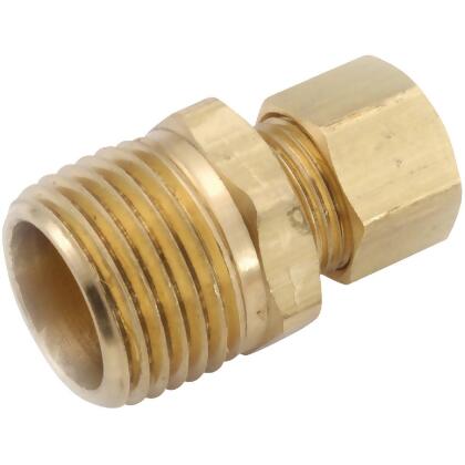 Legines Brass Compression Tube Fitting, Union, 3/8 OD x 3/8 OD, Pack of 2
