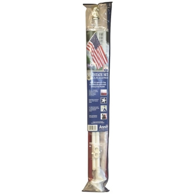 Annin 3 Ft. x 5 Ft. Nylon American Flag & 6 Ft. Aluminum Pole Kit Pack of 9 