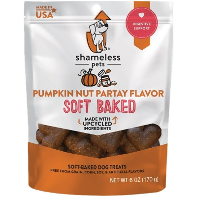 Shameless Pets Pumpkin Nut Partay Soft Baked Dog Treat, 6 Oz. 331 Pack of 6 
