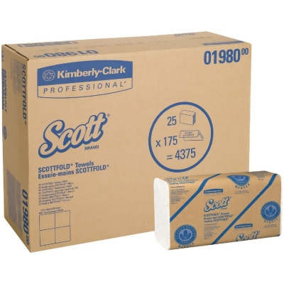Kimberly Clark Scott Pro Scottfold M White Hand Towel (25-Count) 01980 