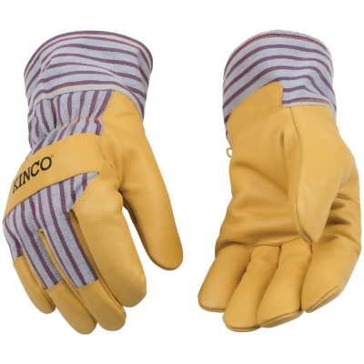 Kinco Otto Striped Men's Medium Cotton-Blend Canvas Winter Work Glove 1927-M 